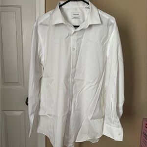 Calvin Klein Men's Crisp White Dress Shirt